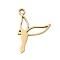 201 Stainless Steel Pendants, Bird Charms, Real 18K Gold Plated, 17.5x12.5x1mm, Hole: 1.4mm