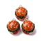 Opaque Resin Pendants, Imitation Food, with Platinum Iron Loops, Hamberger, 22x17x14mm, Hole: 2mm