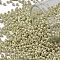TOHO Round Seed Beads, Japanese Seed Beads, (PF558F) PermaFinish Silver Metallic Matte, 11/0, 2.2mm, Hole: 0.8mm, about 1110pcs/10g
