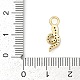 Латунные микро проложить кубического циркония подвески KK-G526-12G-02-3