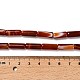 Окрашенные естественный агат бисер пряди G-G203-01D-5