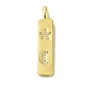 Латунные микро проложить кубического циркония подвески KK-Z042-15G-01-1