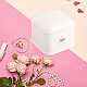 2 шт. подарочные коробки для колец из искусственной кожи LBOX-CL0001-03-5