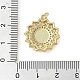 Латунные микропаве прозрачные подвески с фианитом KK-Q813-01G-4