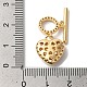 Латунные застежки-молнии из прозрачного кубического циркония KK-N254-82G-3