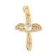 Латунные микро проложить кубического циркония подвески KK-U056-30G-1
