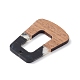 Подвески из перламутровой смолы и орехового дерева WOOD-C016-01C-4