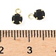 Латунь стекло амулеты KK-C097-08G-04-3