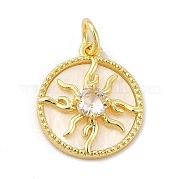 Подвески из латуни и кубического циркония KK-G459-02G-01
