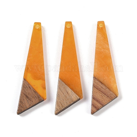 Подвески из смолы и дерева WOOD-F015-15H-1