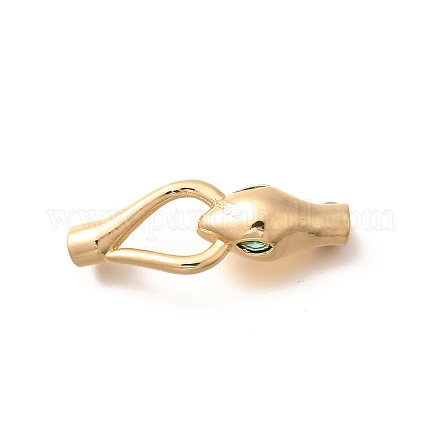 Латунные застежки с крючками из циркония KK-C085-07G-1