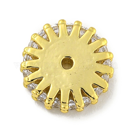 Латунные микропаве из прозрачного кубического циркония KK-G493-29A-G-1