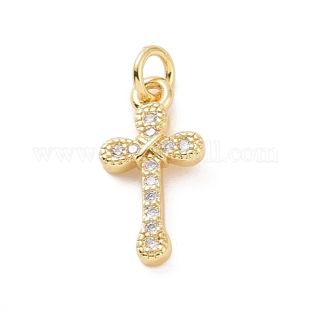 Латунные микро проложить кубического циркония подвески KK-C012-49G-1