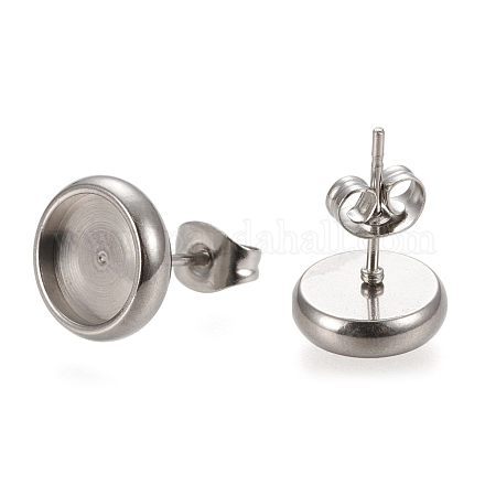 Серьги-гвоздики из нержавеющей стали 304 STAS-K202-05C-P-1