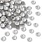 Preciosa® Crystal Hotfix Flatback Stones, Czech Crystal, Round(438 11 612 Chaton Rose VIVA 12 ®), 00030 242 Argent Flare, SS6(1.9~2.1mm)