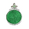 Dyed Natural Myanmar Jade Flower Flat Round Pendants, Brass Clear Cubic Zirconia Gems Charms, Platinum, Green, 45.5mm, Pendants: 37.5x31x5.5mm, Hole: 6x3mm
