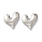Non-Tarnish 304 Stainless Steel Pendants, Heart, Stainless Steel Color, 19x17x3mm, Hole: 1.8mm