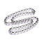 Non-Tarnish 304 Stainless Steel Rolo Chain Necklaces, with Lobster Claw Clasps, Stainless Steel Color, 19.8 inch(50.2cm), link: 6x2mm