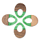 Opaque Resin & Walnut Wood Pendants, Teardrop, Green, 37.5x28x3mm, Hole: 2mm