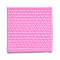 DIY Sweater Stitch Texture Food Grade Silicone Molds, Fondant Impression Mat Mold, for Cupcake Cake Decoration, Rectangle with Rhombus Texture, Hot Pink, 99x99x7mm