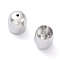 Brass Cord Ends, End Caps, Cadmium Free & Nickel Free & Lead Free, Column, Real Platinum Plated, 7x6mm, Hole: 0.8mm, Inner Diameter: 5mm