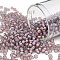 TOHO Round Seed Beads, Japanese Seed Beads, (305) Inside Color Crystal/Blush Lined, 8/0, 3mm, Hole: 1mm, about 222pcs/10g