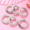 Natural Labradorite Plain Band Rings, Inner Diameter: 18~20mm