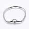 Tarnish Resistant 304 Stainless Steel European Style Chains Bracelet Making, with Clasps, Stainless Steel Color, 6-1/4 inch(160mm), 3mm