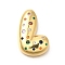 Brass Cubic Zirconia Pendants, Cadmium Free & Nickel Free & Lead Free, Letter A~Z Charms, Real 18K Gold Plated, Letter L, 29x20.5x6.5mm, Hole: 5x2.5mm