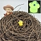 Luminous Resin Mushroom Display Decoration, Glow in the Dark, Micro Landscape Car Desktop Ornaments, Yellow, 15x14mm, 10pcs/bag