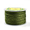 50M Nylon Milan Cords, Twisted Cords, Olive Drab, 1.5mm, about 54.68 Yards(50m)/Roll