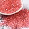 Glass Seed Beads, Peanut, Tomato, 3.5~4x2~2.5x2~2.3mm, Hole: 0.8mm, about 8000pcs/pound