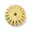 Brass Micro Pave Clear Cubic Zirconia Beads, Cadmium Free & Nickel Free & Lead Free, Flat, Real 18K Gold Plated, 9.5x2mm, Hole: 1mm