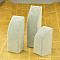 Velvet Necklace Display Sets, with Wood, Gray, 150x70x75mm