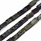 Natural Dragon Blood Jasper Beads Strands, Cuboid, 4~5x2x2mm, Hole: 0.8mm, about 82~84pcs/strand, 14.76~15.15 inch(37.5~38.5cm)