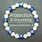 Round Natural Blue Spot Jasper & Synthetic Howlite & Glass Beads Stretch Bracelets for Girl Women, 5-7/8~7-7/8 inch(15~20cm)