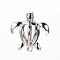 Brass Cage Pendants, Cadmium Free & Nickel Free & Lead Free, Hollow, Turtle, Platinum, 20x18x11mm, Hole: 2mm
