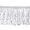 Polyester Cord, Shimmering, Silver, 166mm