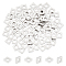 UNICRAFTALE 100Pcs 4mm Square Beads 304 Stainless Steel Flat Square Spacer Beads 2mm Hole Metal Beads Small Flat Bracelet Beads for DIY Bracelet Necklace Jewelry Making