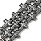 Non-magnetic Synthetic Hematite Beads Strands, Cross, 10x8x3mm, Hole: 1mm, about 39pcs/strand, 15.55''(39.5cm)