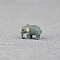 Miniature Cartoon PVC Elephant for Dollhouses, Light Grey, 26x14x16mm