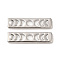 Rack Plating Brass Moon Phase Bar Pendants, Long-Lasting Plated, Rectangle, Real Platinum Plated, 20x5x1mm, Hole: 1.2mm