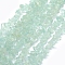 Glass Beads Strands, Imitation Aquamarine, Chip, Pale Turquoise, 5~8mm, Hole: 1mm, about 31 inch
