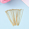 Brass Ball Head Pins, Nickel Free, Long-Lasting Plated, Real 18K Gold Plated, 40x0.6mm, Head: 2mm