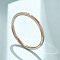 304 Stainless Steel Plain Band Rings, Light Gold, 1mm, US Size 7 1/4(17.5mm)