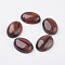 Natural Dyed & Heated Red Tiger Eye Flat Back Cabochons, Oval, 40x30x8.5mm