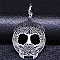 201 Stainless Steel Keychains, with Enamel Pendants, Tree, 9.5cm