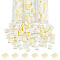 210~240Pcs Glass Seed Beads, 2-Hole, Rectangle, Light Yellow, 5x4.5~5.5x2~2.5mm, Hole: 0.5~0.8mm