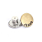 Alloy Button Pins for Jeans, Nautical Buttons, Garment Accessories, Round, Antique Bronze, 17mm