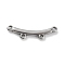 Non-Tarnish Boho Style 304 Stainless Steel Multi-Strand Links, Curved Stick, Stainless Steel Color, 23x7x2mm, Hole: 1.4mm